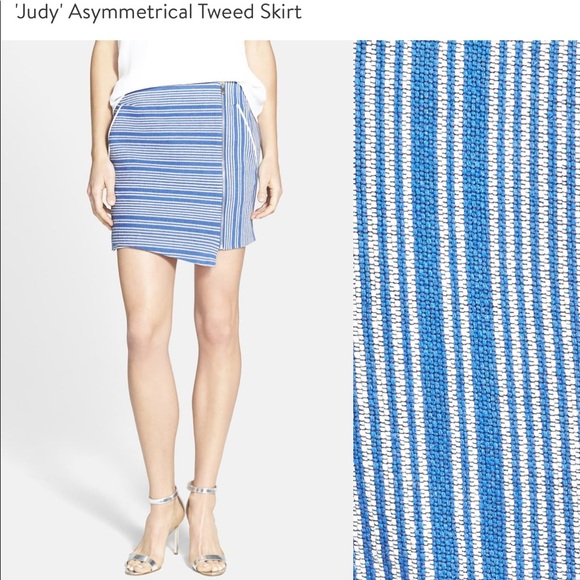 Rebecca Minkoff Judy Asymmetrical Tweed Skirt - Picture 4 of 6